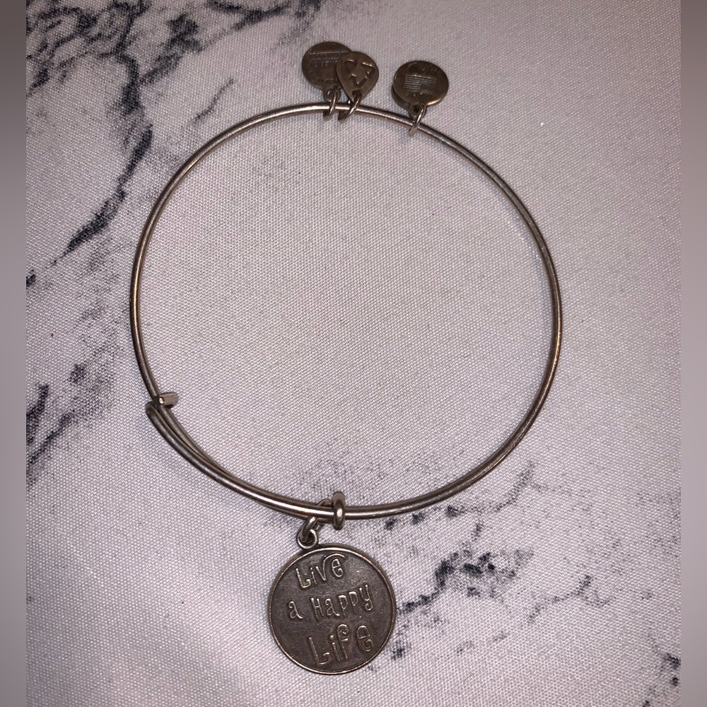 “Live a happy life” Alex and Ani bracelet